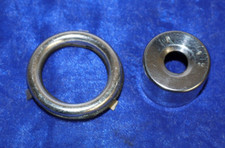Chrom Rosette Zierring für