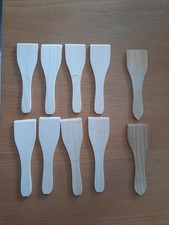 10 Raclette Schieber Spachtel Pfannenwender aus Holz