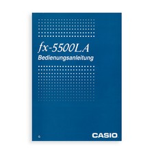 Anleitung deutsch für FX-5500