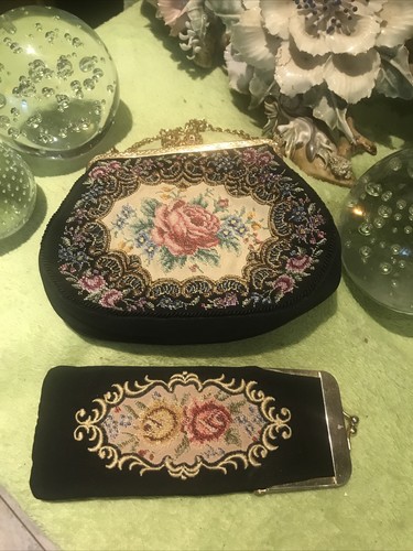 Vintage gobelin abendtasche - gobelin,