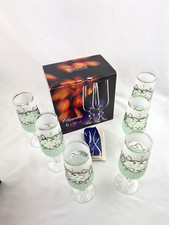 Sechs Sektgläser Bohemia