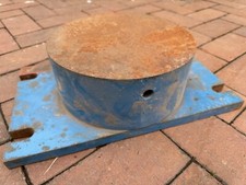 Stahlplatte massiv rund Amboss 50kg Rundstahl Stahlzylinder