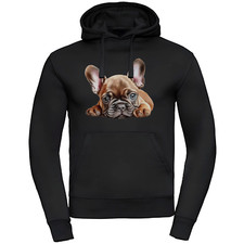 Bullyfriend Hoodie, Französische Bulldogge Kapuzenpullover, Frontprint