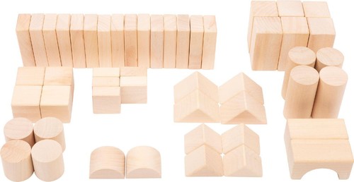 Holzbausteine natur 50er pack - holzbausteine, 50er-pack