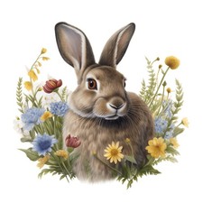 2x Sticker Rabbit Car Sticker