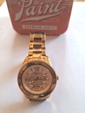 Fossil Edelstahl Uhr Stella