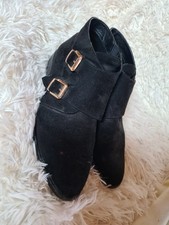 Stylische Wildleder-Stiefeletten / Monk-Straps (Größe 44) – Eleganter Look!