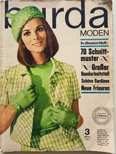 Vintage Burda Moden März 1967 mit 70 Schnittmustern und großem Handarbeitsteil
