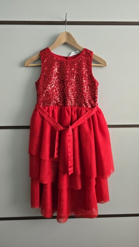 Kleid mädchen 140cm rot - 140cm,