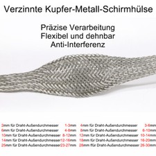 Verzinntes Kupfergeflecht