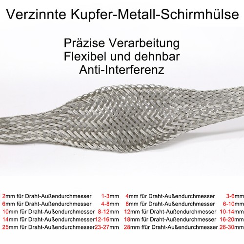 Verzinntes kupfergeflecht - verzinntes,