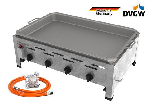 Flammen edelstahl gasgrill - 4,