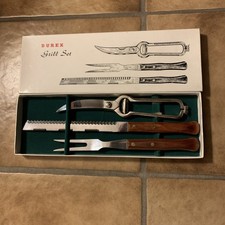 Solingen Durex Grill Set 3-teilig; 50er Jahre; Top Zustand