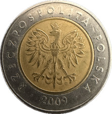 Poland 5 Zlotych 2009 |