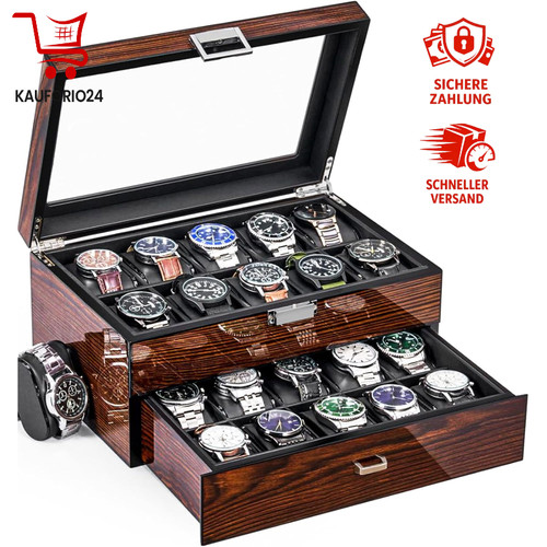 Uhrenbox fächer mit - uhrenbox,