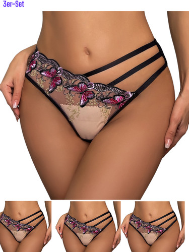 3er pack damen string - damen,