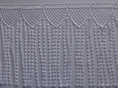 Gardinen fransenborte 19cm - fransenborte,