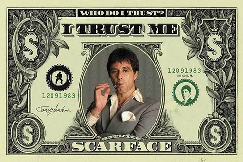Scarface filmposter dollar - filmposter,