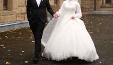 Gelinlik Tesettür Hijab Kleid