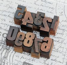 0-9 Zahlen Holzzahlen 27mm