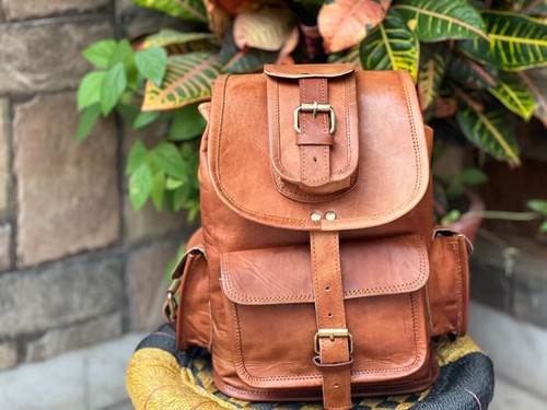 Leder tasche ziege rucksack - leder,