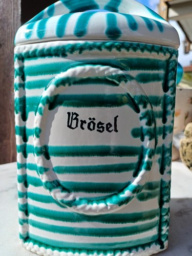 Grosse schwere keramik dose - schwere,