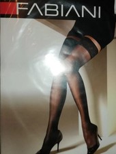 Valerie FABIANI Halterlose Strümpfe 40-42 Sexy Strumpfhose Neu Nylons K Netz 