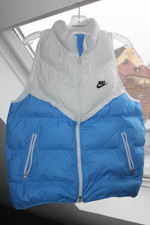 Nike Steppweste weiss/blau