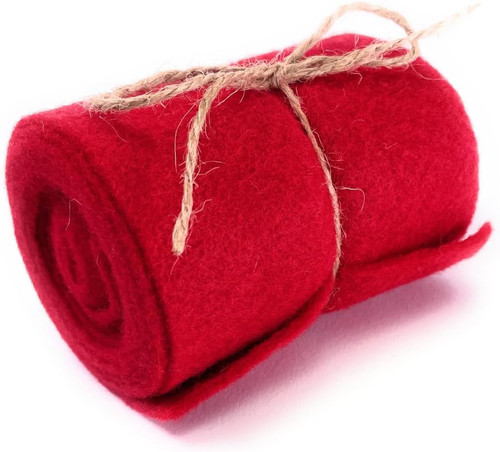 Filzband dekoband filz rot - filzband,