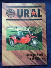 Ural Gespann und Motorräder 750 ccm Prospekt + Preisliste