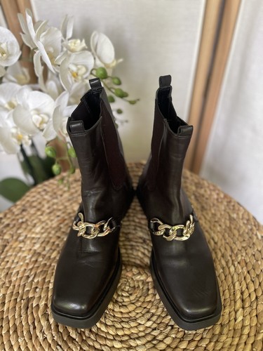 River island schwarze leder - river,