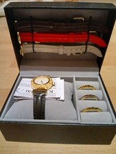 Damen Leder Armbanduhr  Mit Wechselarmbäder Und Wechselrahmen