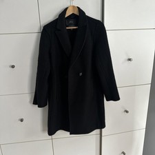 Mantel 100% Lanawolle Walkmantel Strickmantel Gr. 40, Schwarz J.Crew