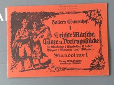 Halters Tourenheft Nr. 1 - Leichte Märsche, Tänze u. Vortragsstücke, Mandoline 1