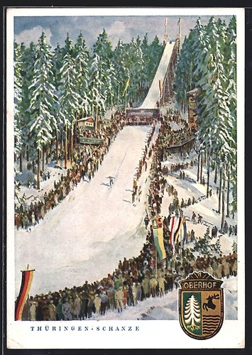 Künstler oberhof - künstler-ak, /