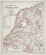 Niederlande Landkarte Original