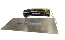 Ironside Mörtelkelle mit Holzgriff Glättkelle Maurer Spachtel Handwerkzeug