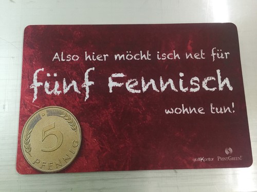 Fußmatte lustig mundart - fußmatte,