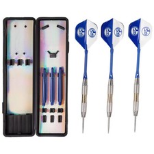 FC Schalke 04 Steeldart-Set Signet 3er-Set Dartpfeile Wurfpfeile Flights Shop