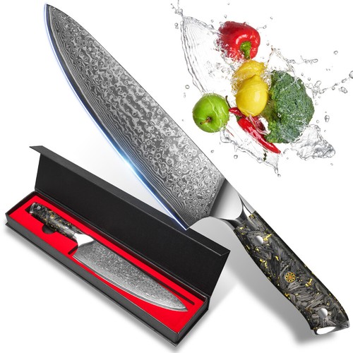 20cm damaststahl kochmesser - 20cm,