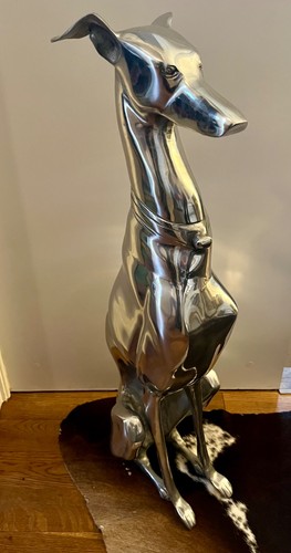 Deko design dog aus aluminium - design,