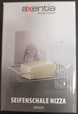 axentia Seifenschale Nizza  Edelstahl ca. 13,5 x 8,5 cm wird geklebt