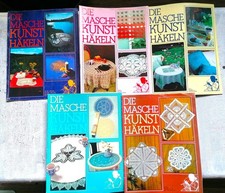 10 x Die Masche Kunsthäkeln-Sammler-Häkeln Vintage Granny Handarbeit Garn Wolle