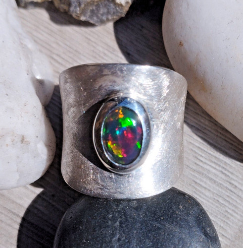 Breiter 925 silber ring - breiter,