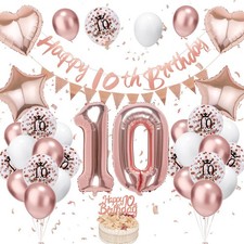 Geburtstag deko roségold - 10,