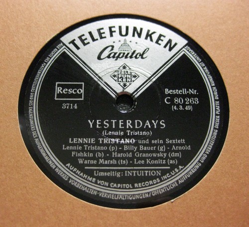 Lennie tristano sextett - tristano,