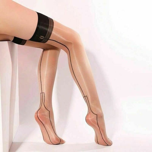Den shiny nahtnylons retro - den,