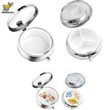 Metall Pillendose 2 Stück