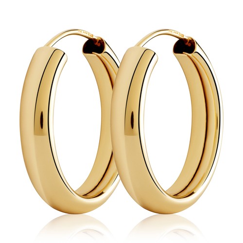 Paar 20mm creolen - 333, gelbgold