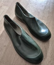 Vintage Gummischuhe Regenschuhe  Gartenschuhe grün Schuhe Gummi Gr. 43 Herren